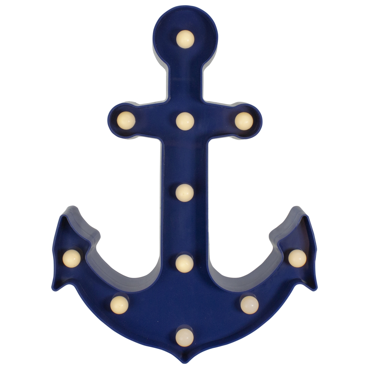 34769360 12.5 in. Anchor LED Marquee Wall Sign, Blue