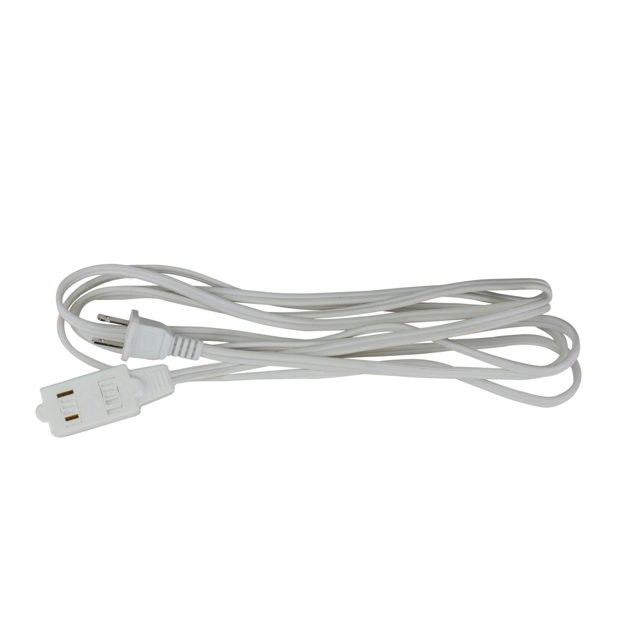 9 ft. Outdoor Power Extension Cord with 3-Outlets & Safety Locks, White