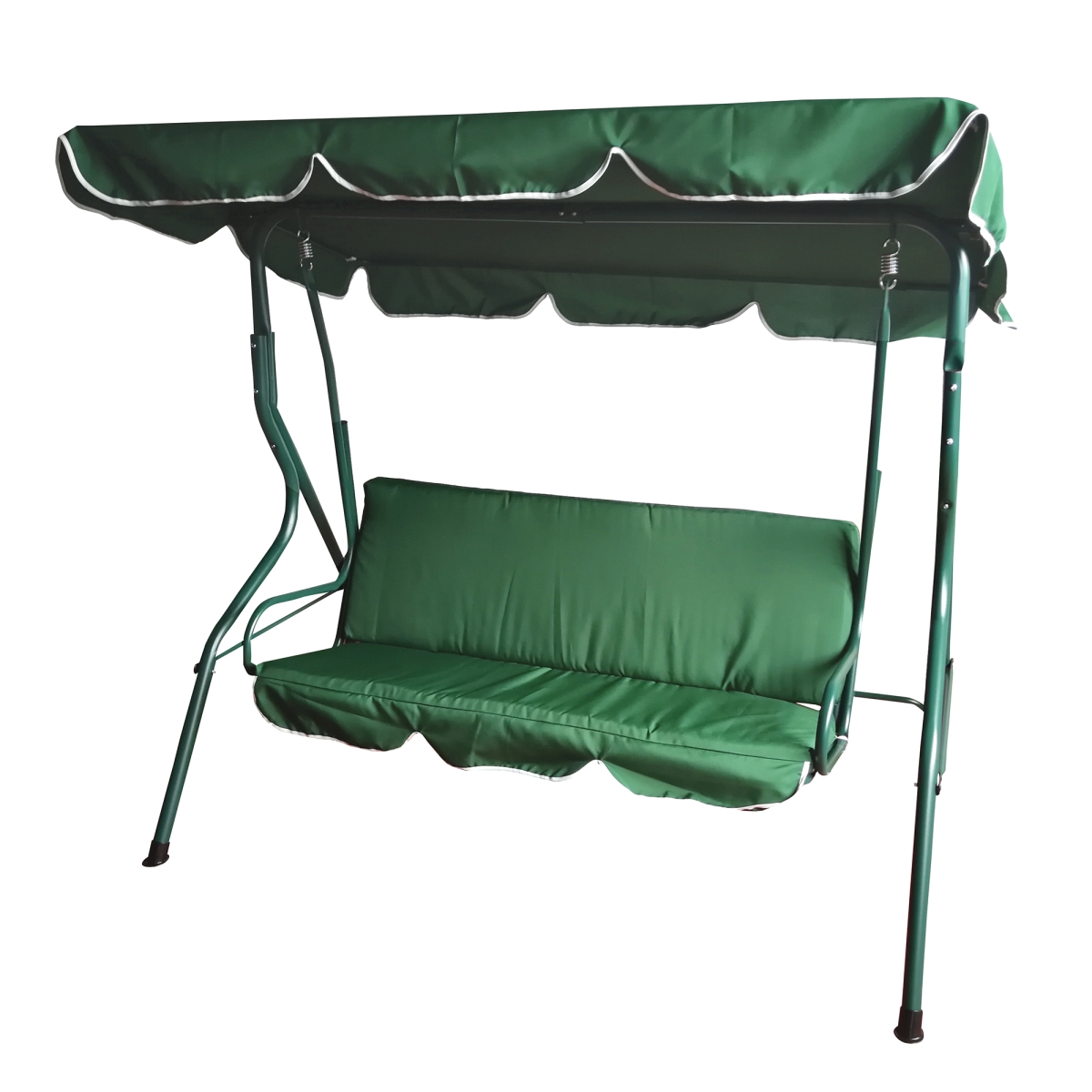 Picture of Northlight 34808757 3-Seater Outdoor Patio Swing with Adjustable Canopy, Green