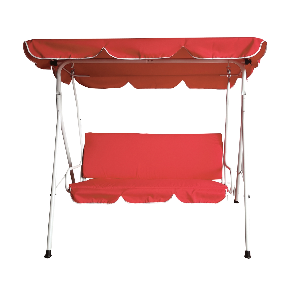 Picture of Northlight 34808758 3-Seater Outdoor Patio Swing with Adjustable Canopy&#44; Red