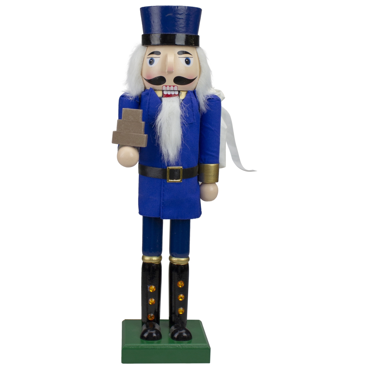 Picture of Northlight 34851146 14 in. Wooden Mail Carrier Christmas Nutcracker&#44; Blue & Gold