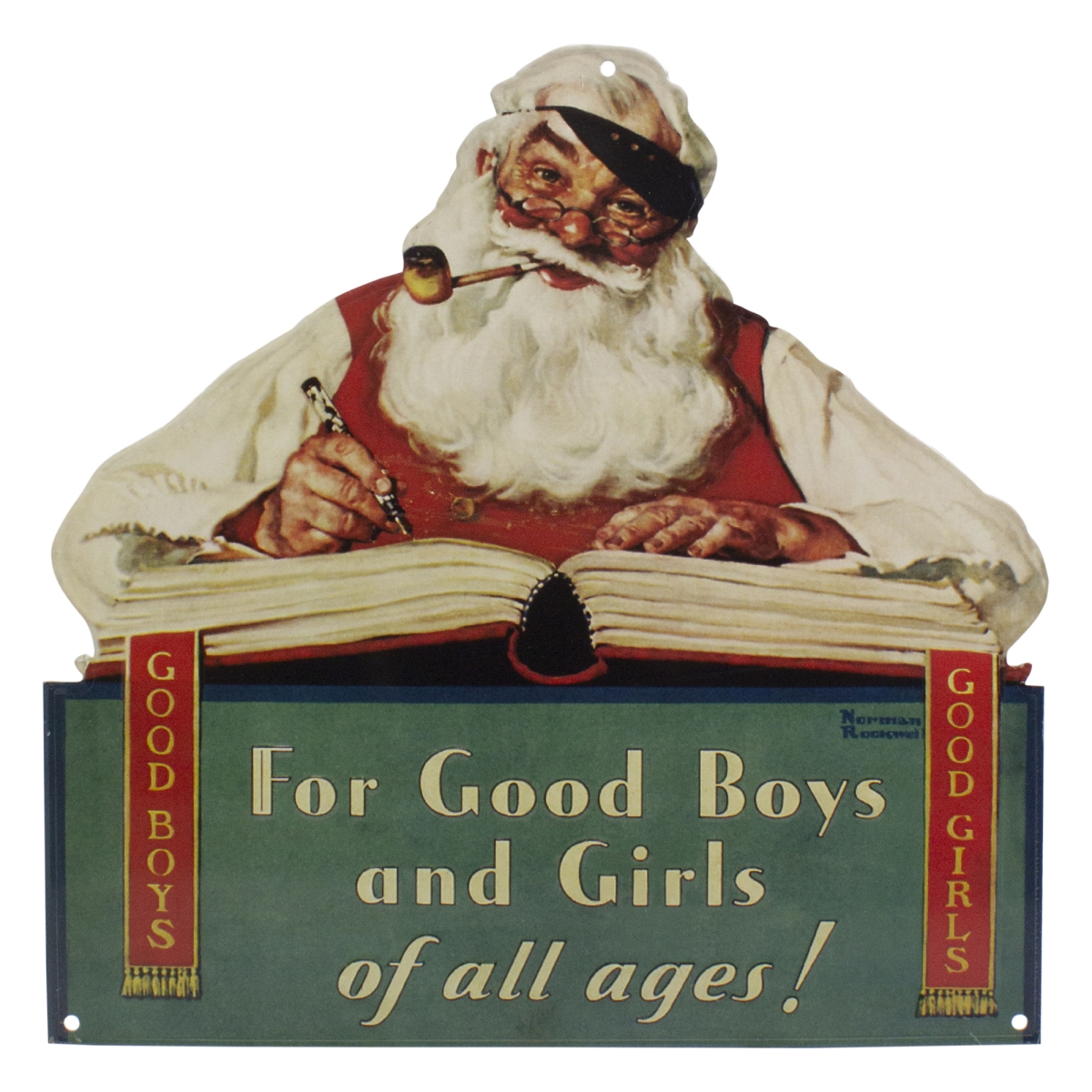 34963617 12.5 in. Norman Rockwell no Christmas Problem Wall Art