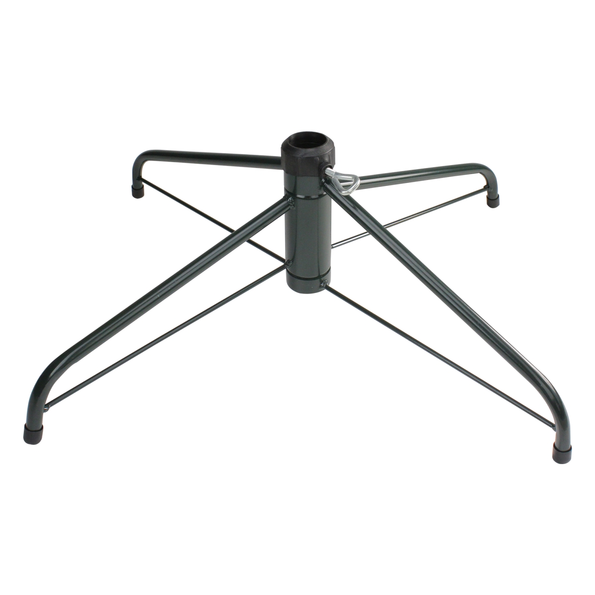 34908527 Green Metal Folding Christmas Tree Stand for 10-11.5 ft. Artificial Trees