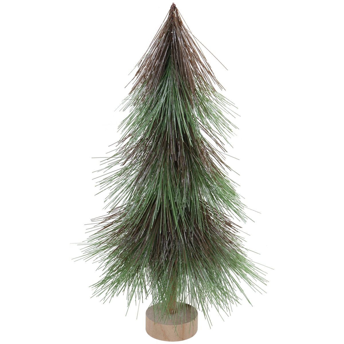 34868411 20.5 in. Pine Needle Tree Christmas Decoration, Green & Brown