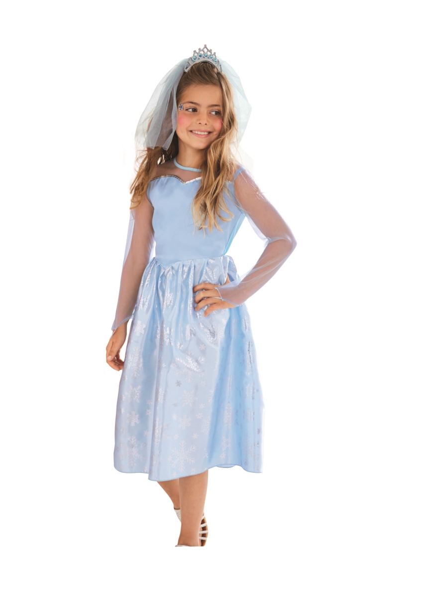 Picture of Northlight 33924665 Blue & Silver Frozen Princess Girl Child Halloween Costume - Medium