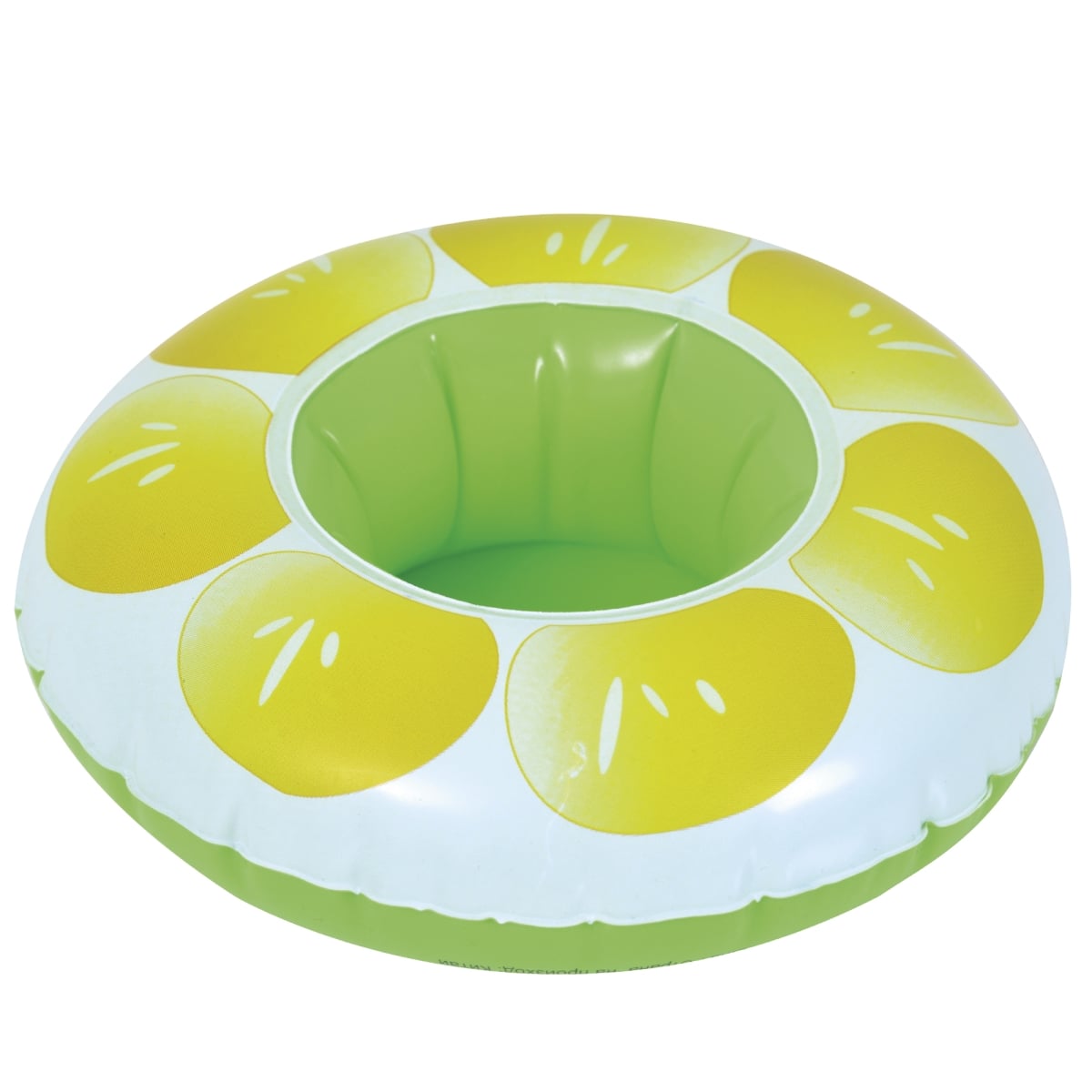 34808595 9 in. Inflatable Lemon Slice Swimming Pool Beverage Drink Holder