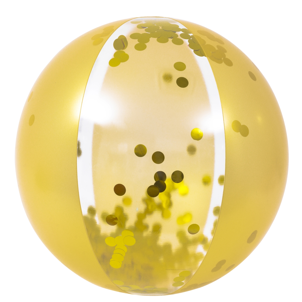 34808586 19.5 in. Gold Glitter Sequin Inflatable Beach Ball -  Pool Central