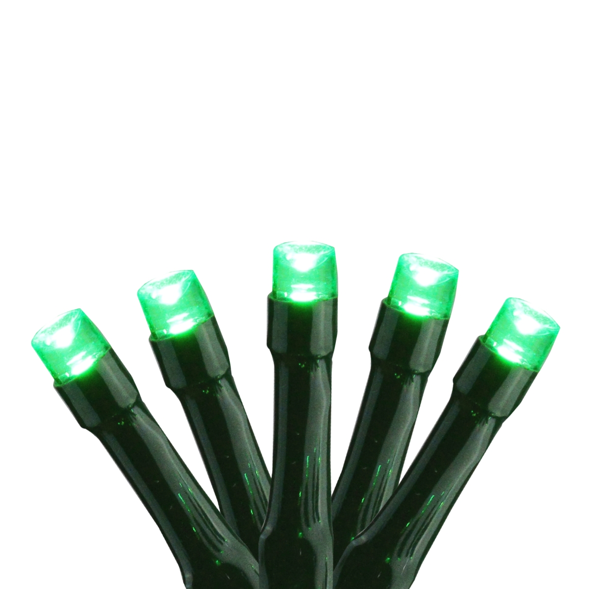 Picture of Brite Star 32815307 4.5 ft. 15 Battery Operated Green Wire & LED Micro Christmas Lights