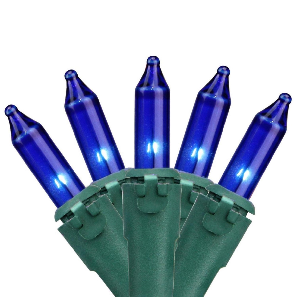 Picture of Brite Star 32638034 31.25 ft. Green Wire Blue Mini Christmas Light Set - 150 Count