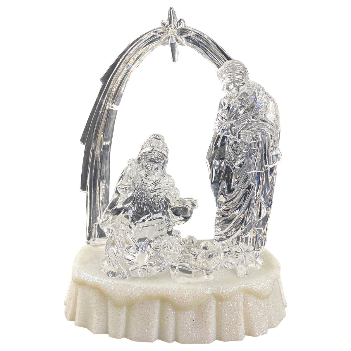 34858436 7 in. LED Lighted & Musical Nativity Scene Christmas Decor -  NorthLight