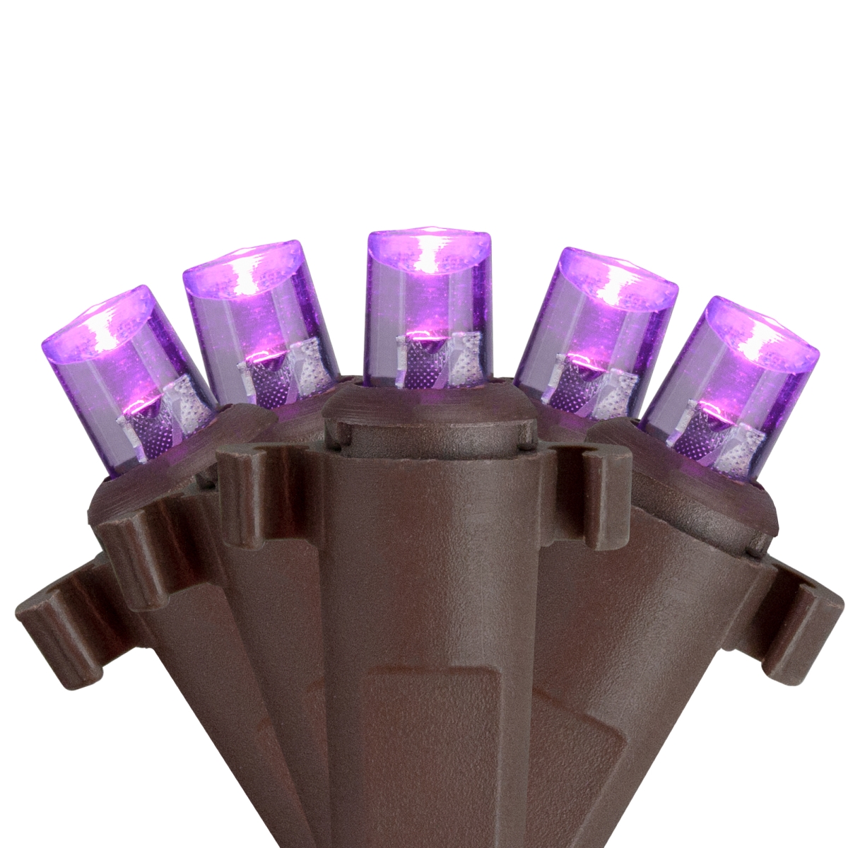 Picture of Brite Star 32551286 2 x 8 ft. Brown Wire Purple LED Net Style Tree Trunk Wrap Christmas Lights