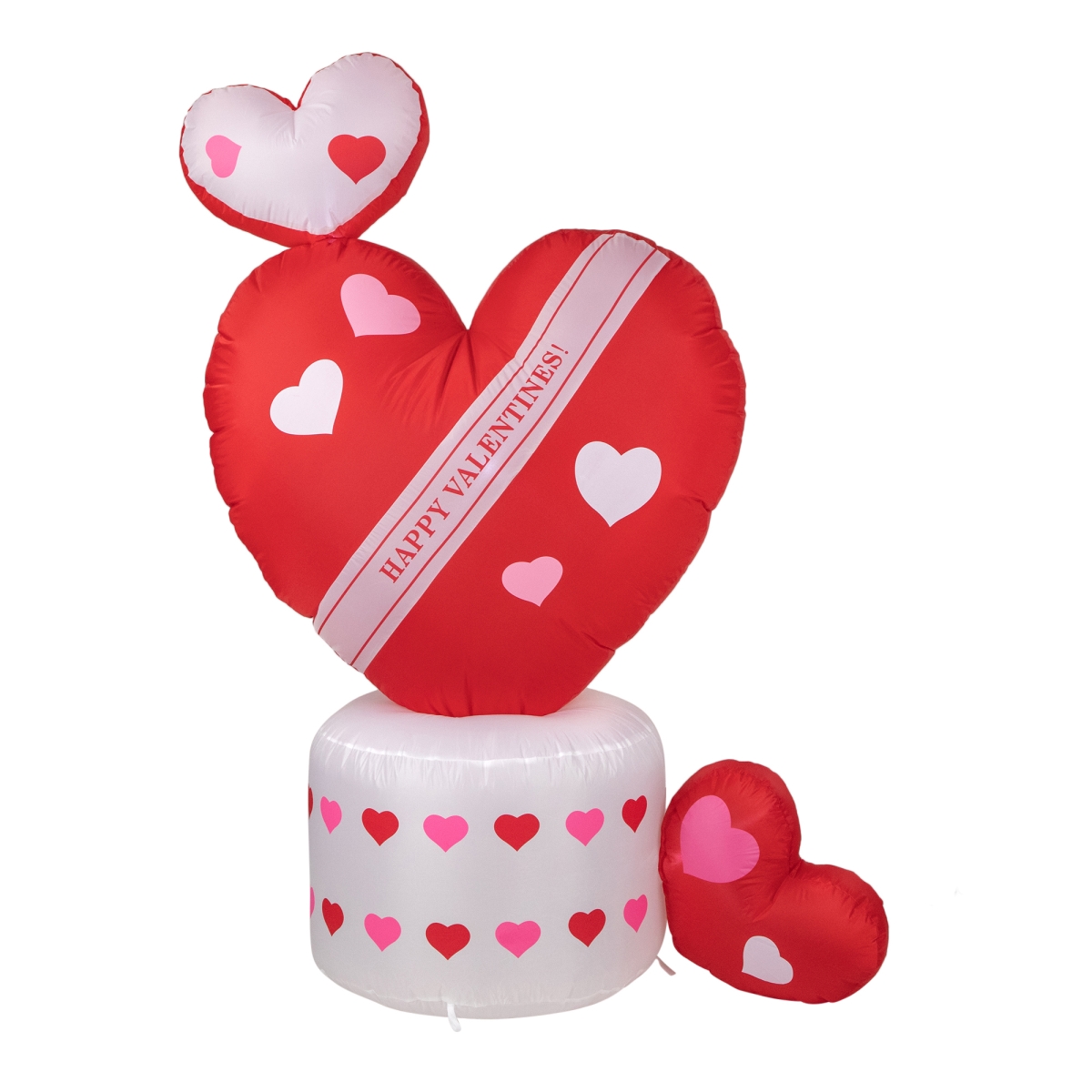 35118806 5 ft. Inflatable Lighted Valentines Day Rotating Heart Outdoor Decoration -  NorthLight