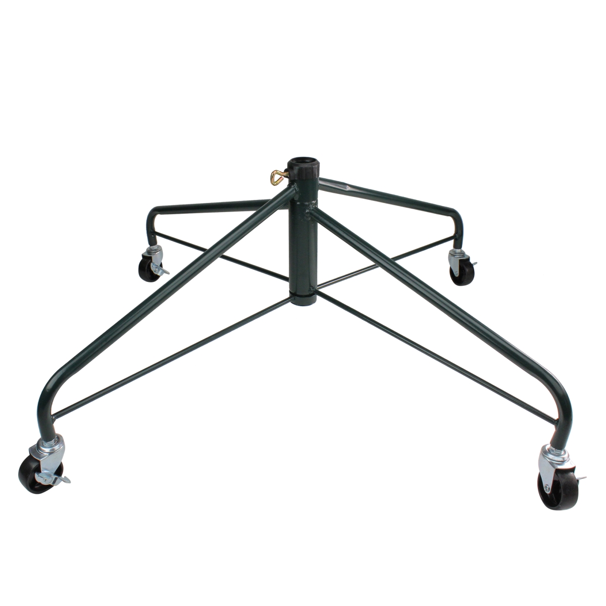 34908546 9 x 12 ft. Metal Rolling Christmas Tree Stand for Artificial Trees, Green -  NorthLight