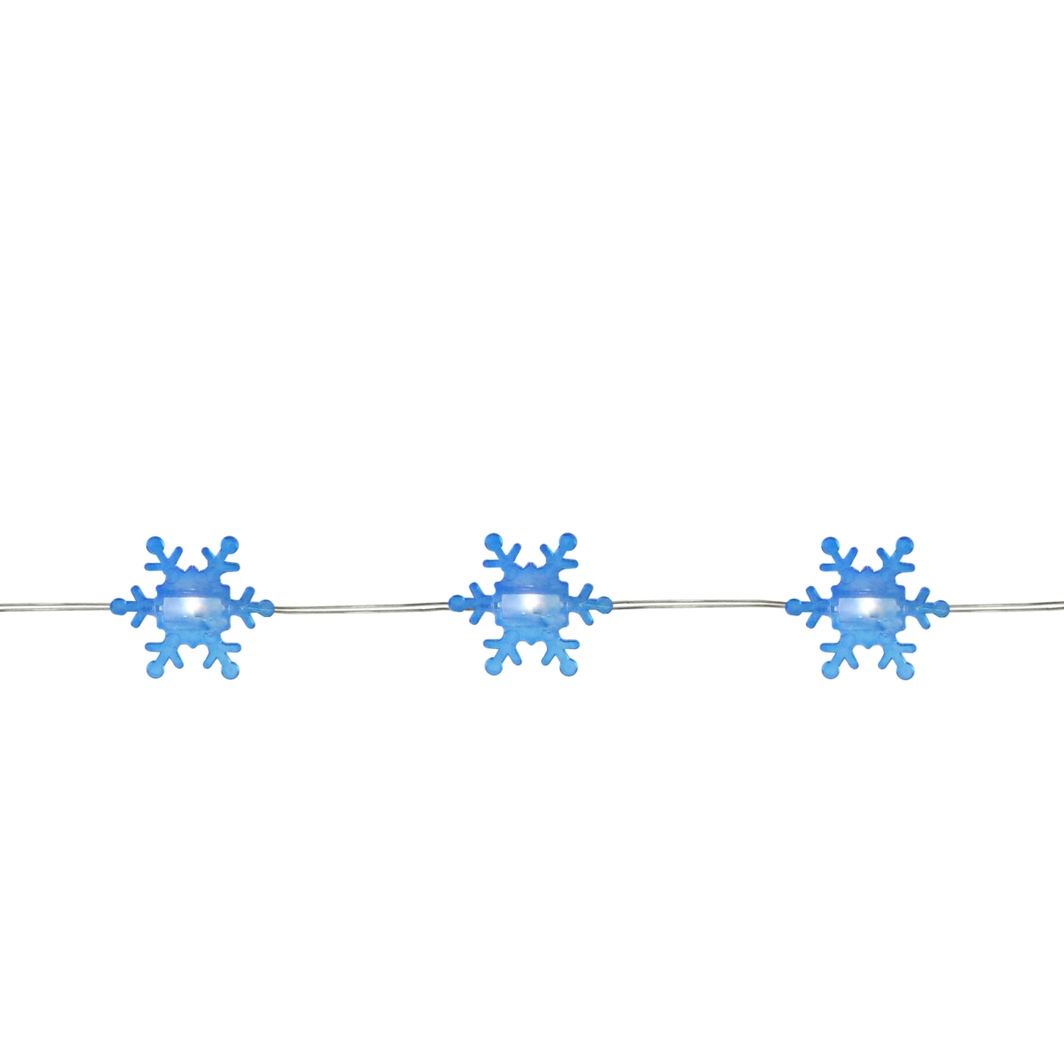 6 ft. Snowflake LED Christmas Fairy Light, Warm White & Silver Copper - 20 Count
