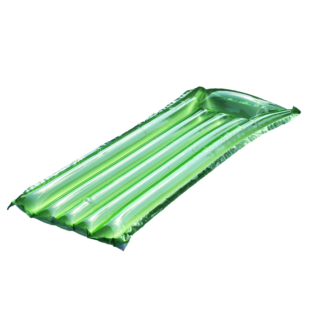 32746008 72 in. Inflatable Reflective Sun tanner Pool Float, Green