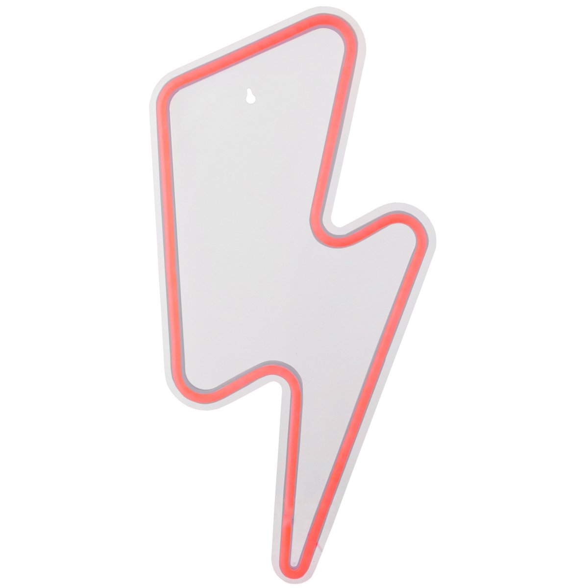 35127702 18.75 in. Red LED Neon Style Lightening Bolt Wall Sign