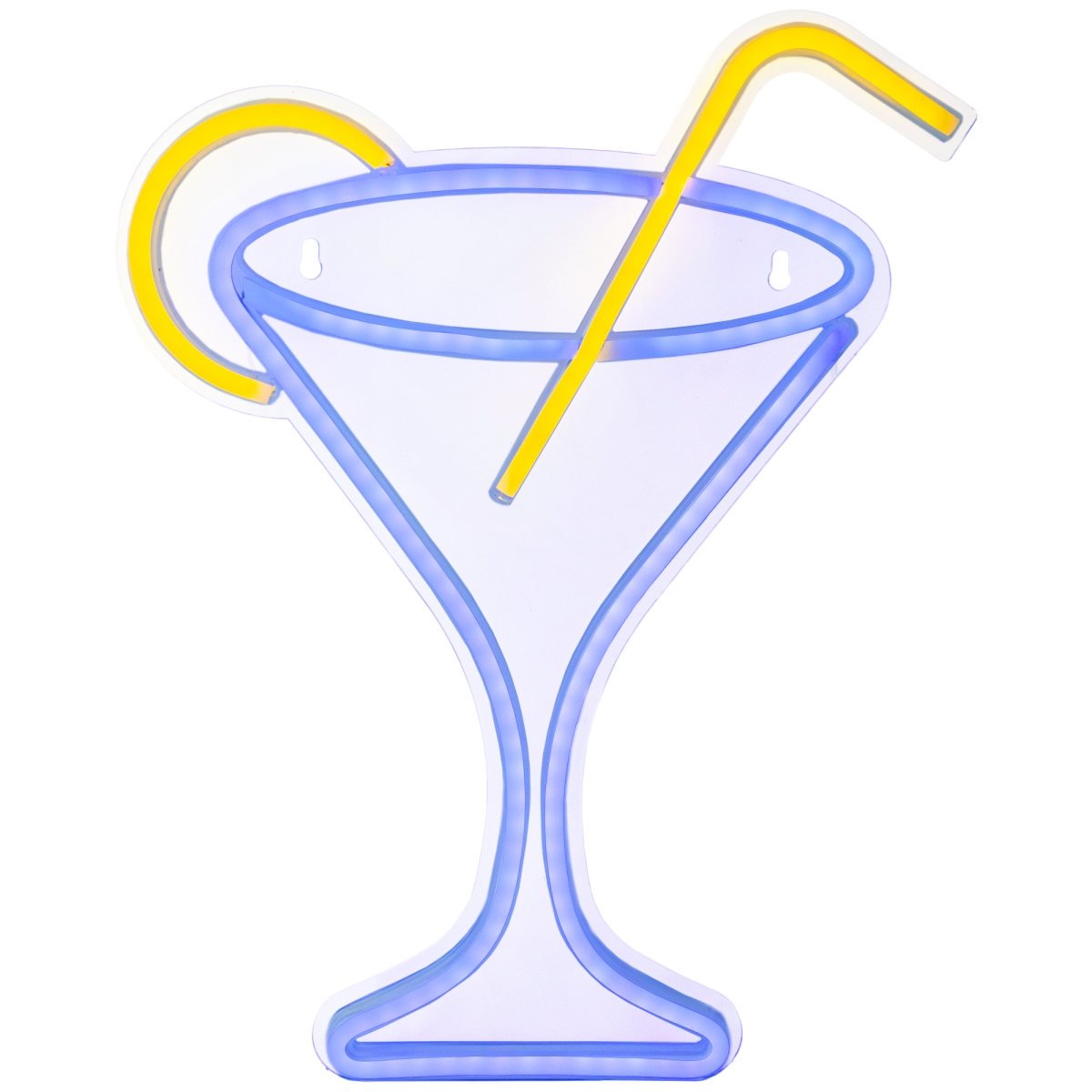 35127710 17 in. LED Neon Style Martini Cocktail Wall Sign