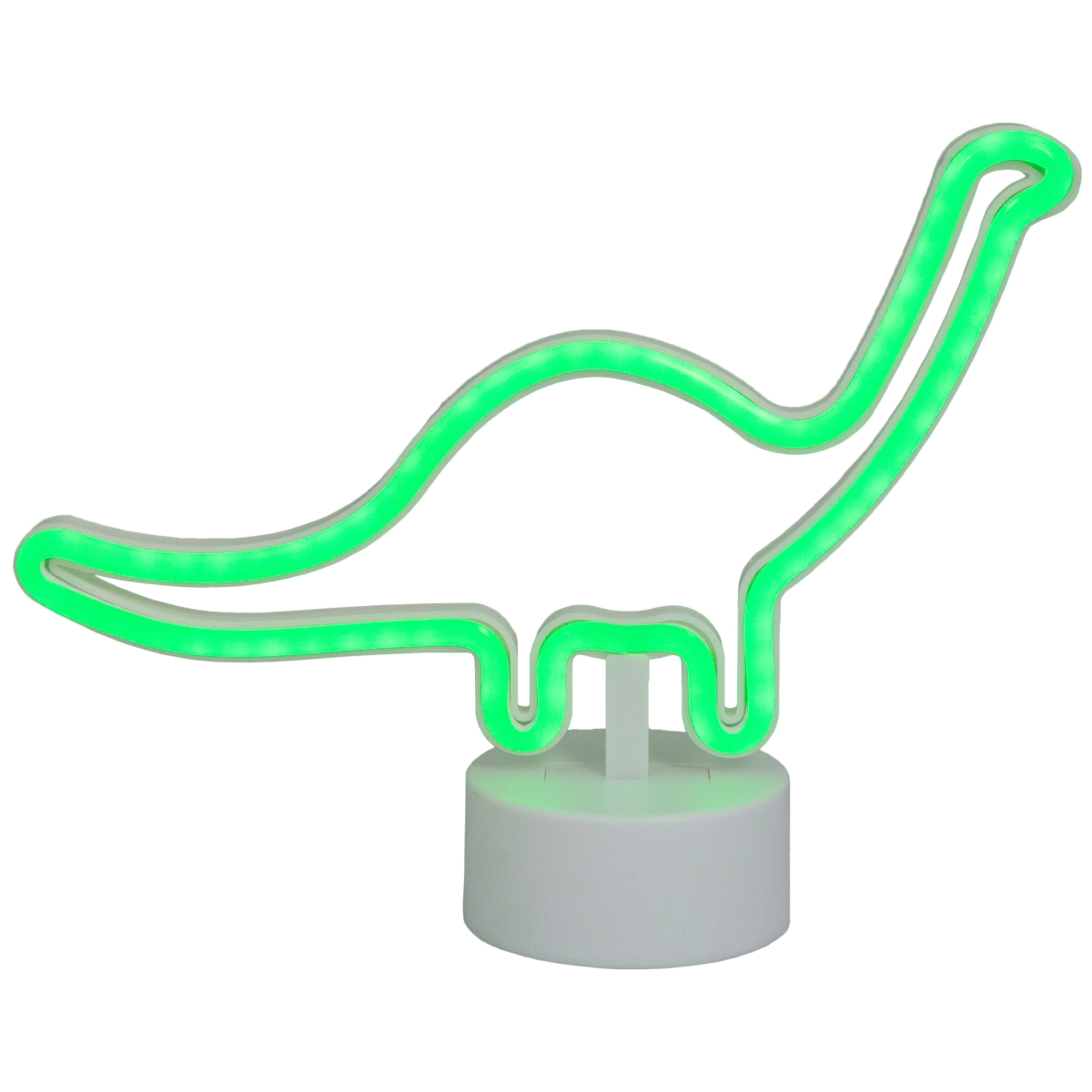 35127714 11 in. Dinosaur LED Neon Style Table Sign, Green