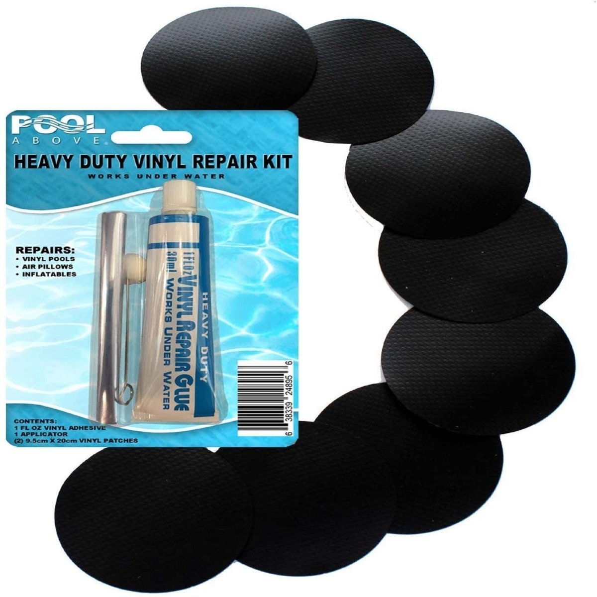 Heavy Duty Black Vinyl Pool Repair Patch