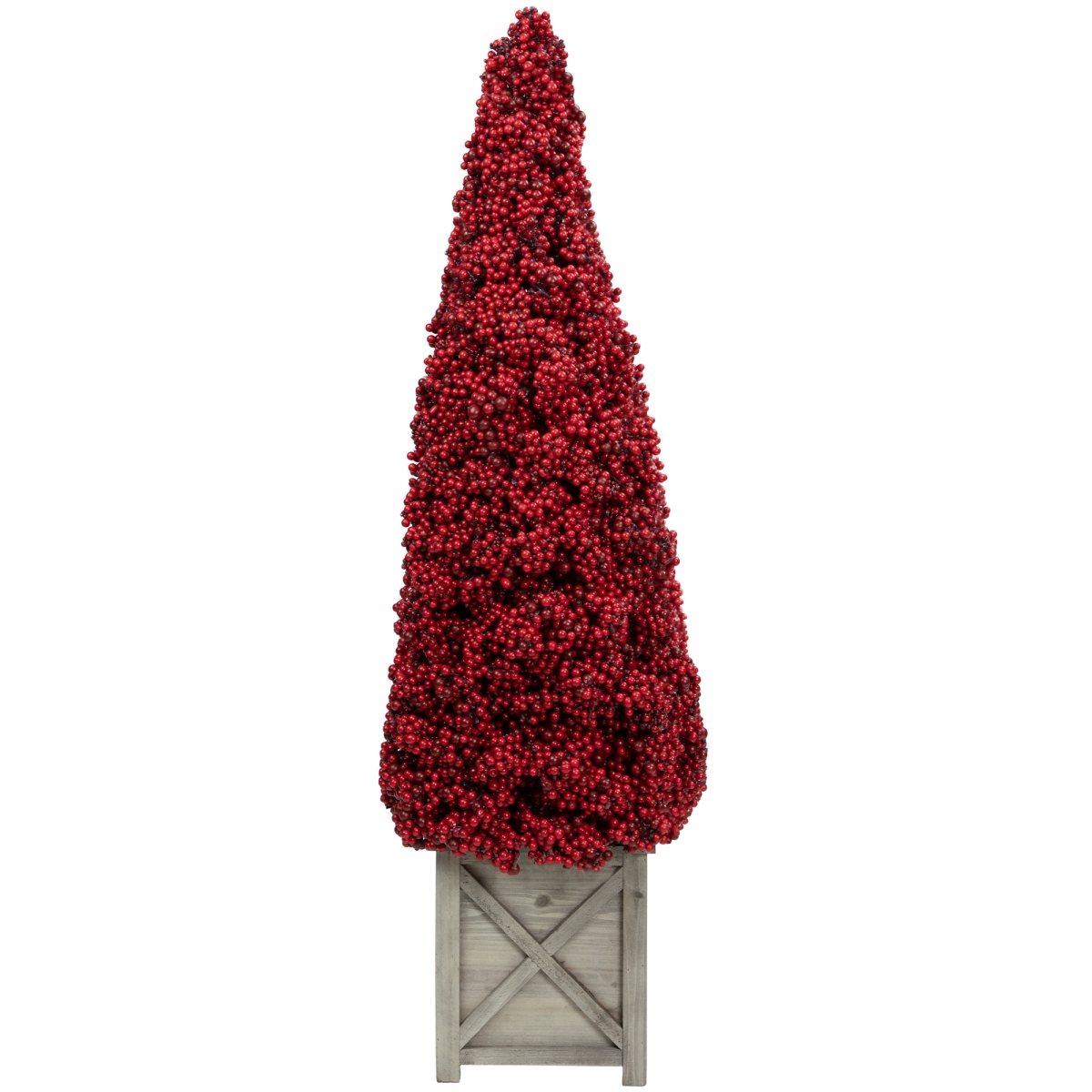 Picture of Allstate 35250610 40 in. Red Berry Cone Potted Christmas Topiary