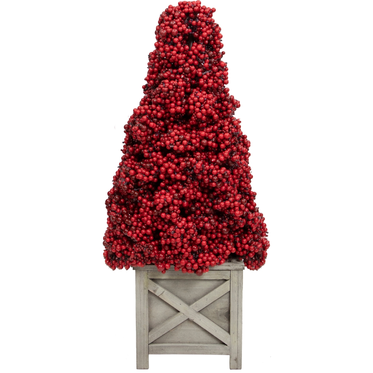 Picture of Allstate 35250611 24 in. Red Berry Cone Potted Christmas Topiary