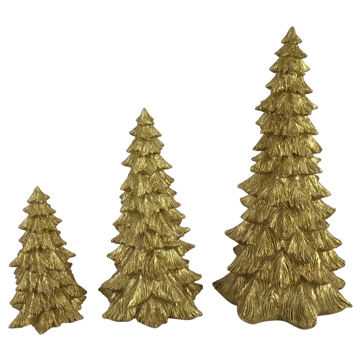 6 in. Glittered Christmas Tree Decoration, Gold