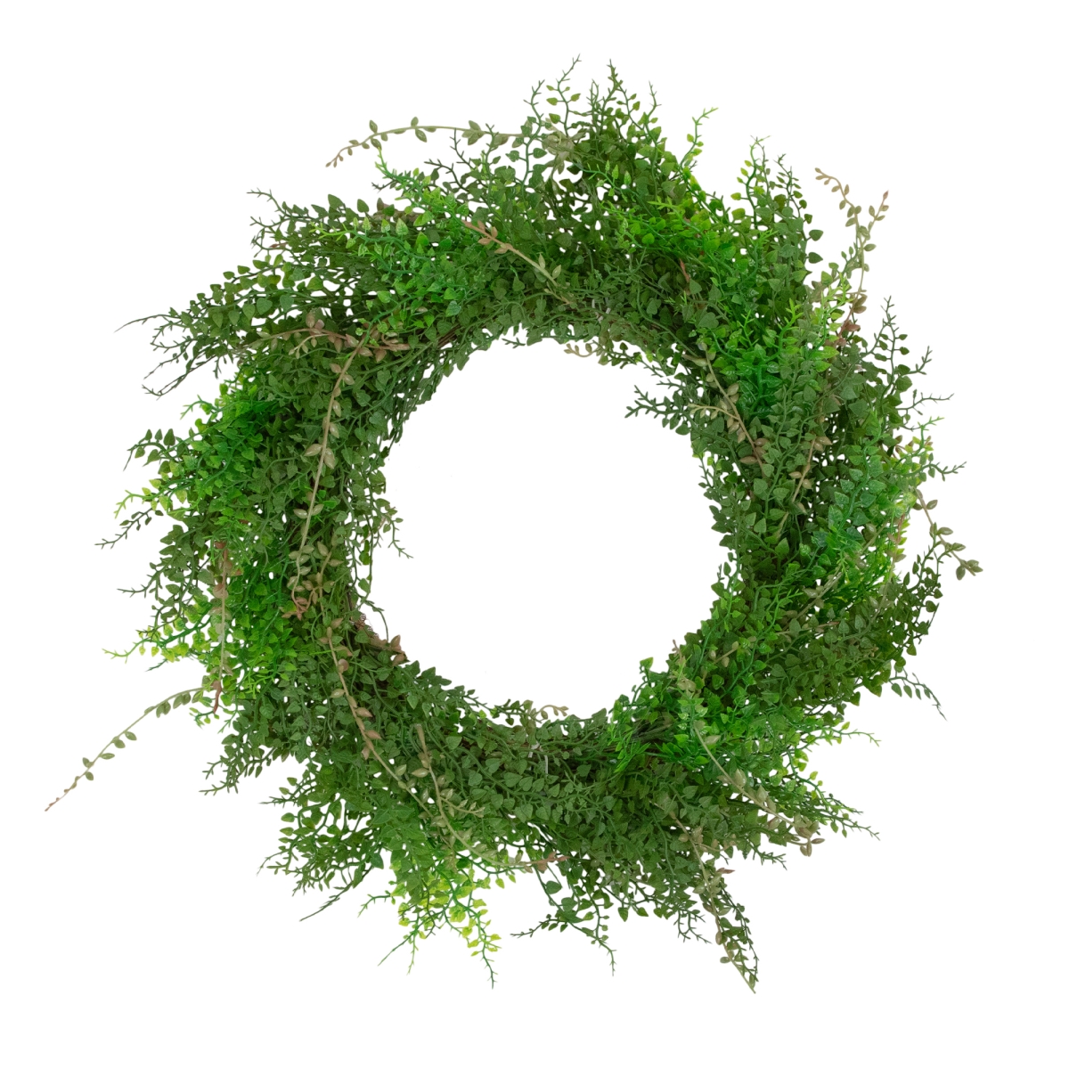 35133816 24 in. Mixed Boxwood & Berry Artificial Wreath
