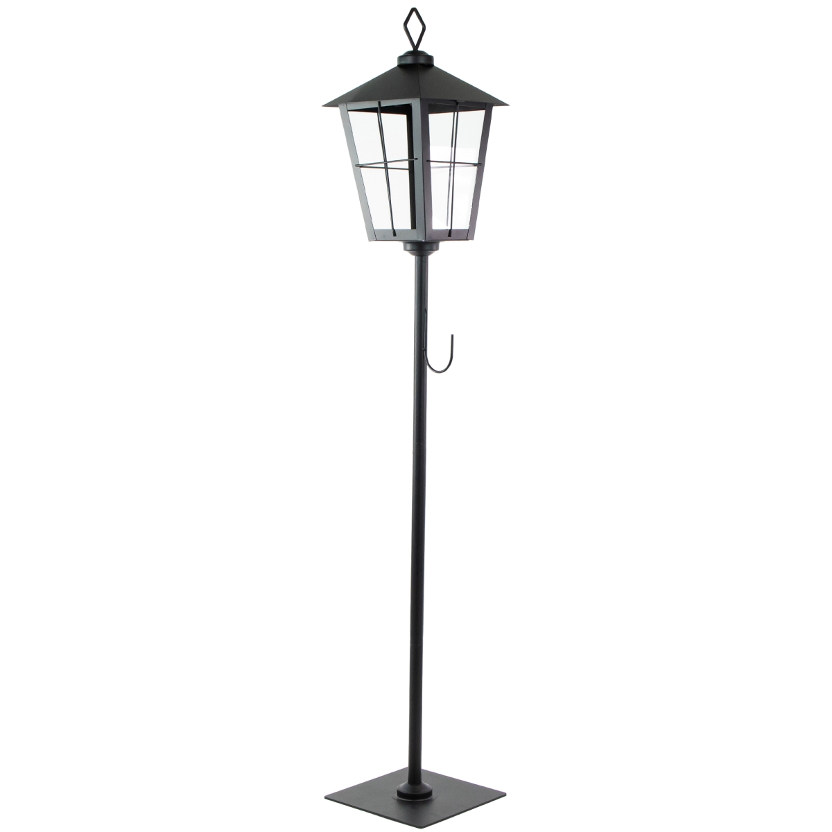 Picture of Northlight 35132881 43.75 in. Candle Lantern with Wreath Holder, Matte Black