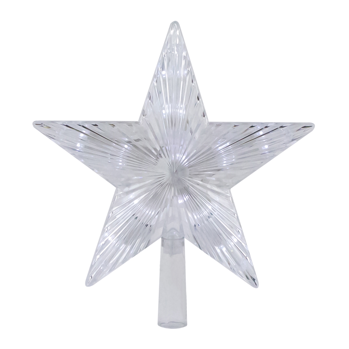 Picture of Northlight 35256324 8.5 in. LED Lighted 5 Point Star Christmas Tree Topper&#44; White & Clear