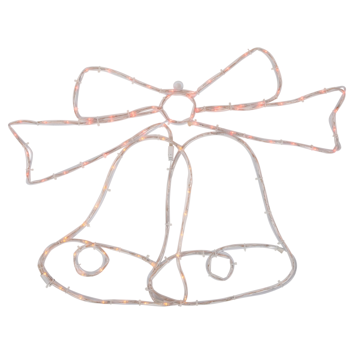 35256333 23 in. Lighted Bow with 4 Function Controller Window Silhouette Christmas Decoration