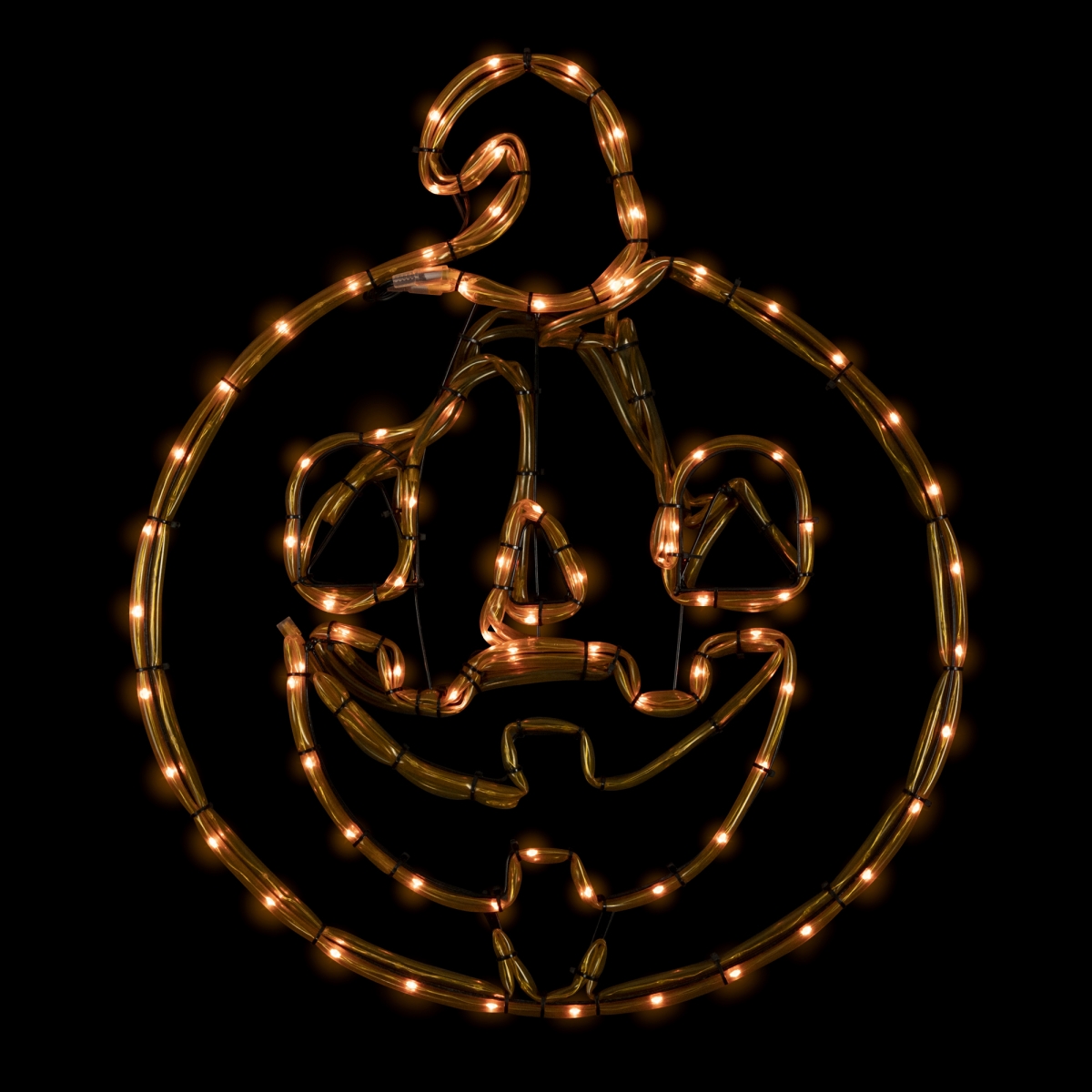 35256337 18 in. Lighted Pumpkin with 4 Function Controller Window Silhouette Halloween Decoration