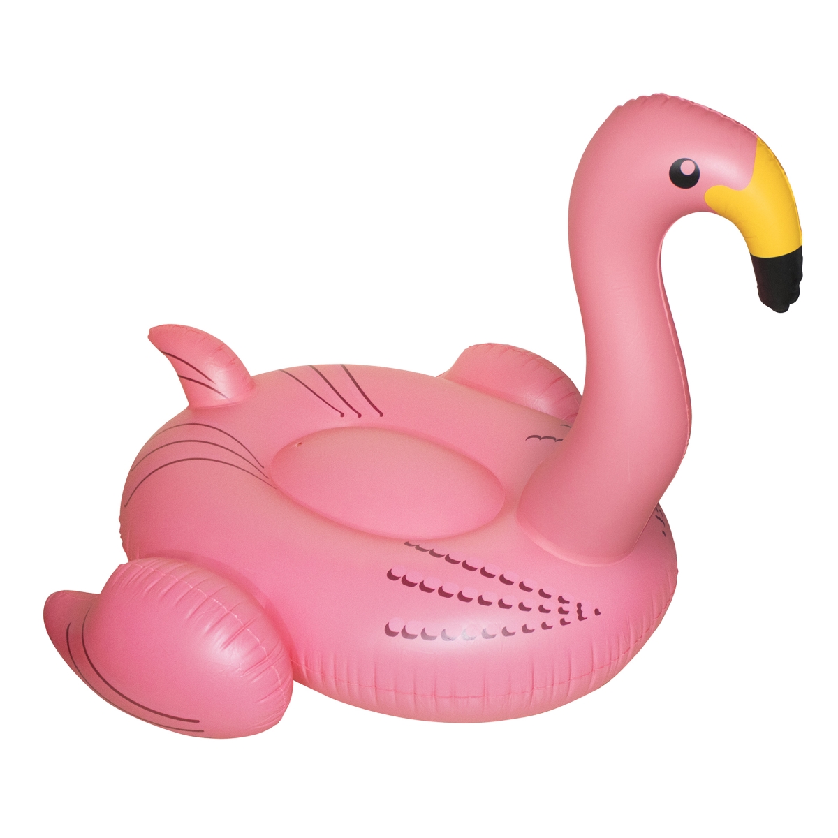 32262133 78 in. Inflatable Giant Flamingo Swimming Pool Ride-On Float Toy, Pink -  Swim Central