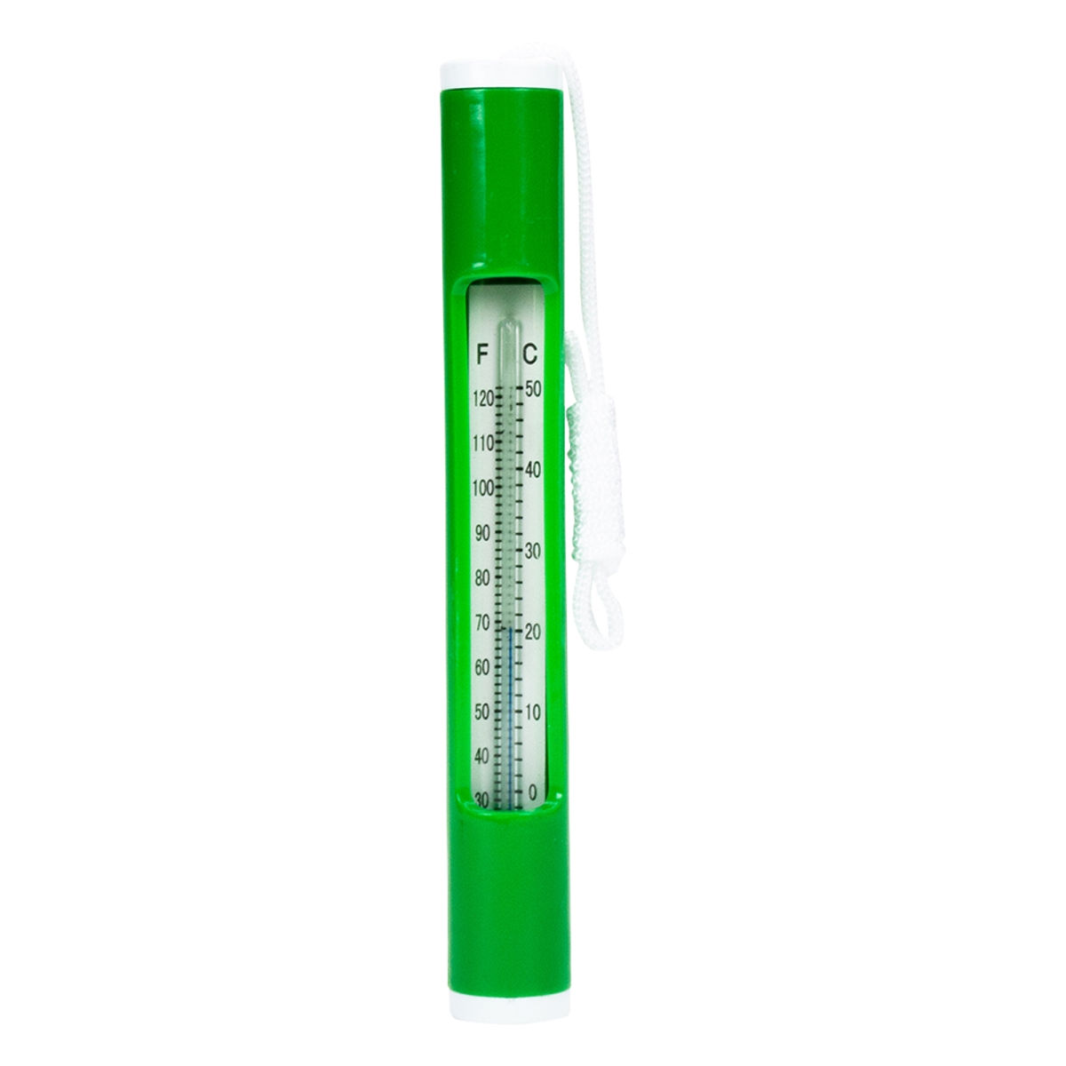 34860030 6.75 in. Round Swimming Pool Thermometer, Green & White