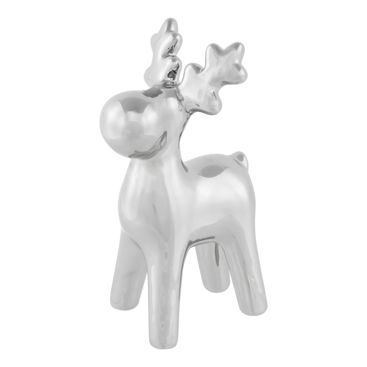 Picture of Northlight 34865281 7 in. Ceramic Moose Christmas Figure, Silver