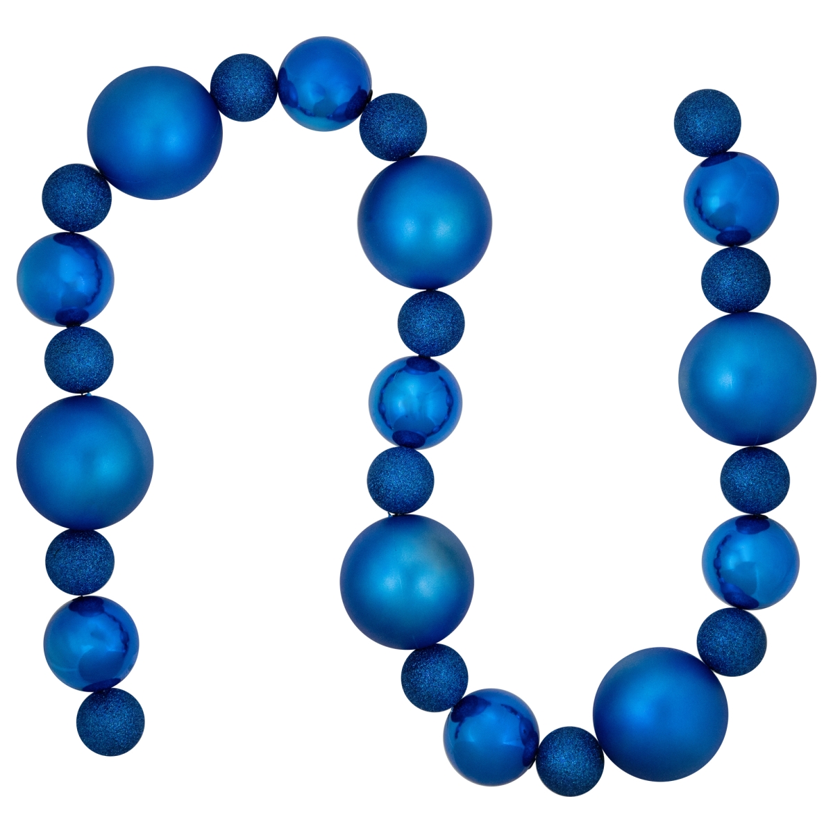 35134056 6 ft. Shatterproof Ball Christmas Garland, Blue