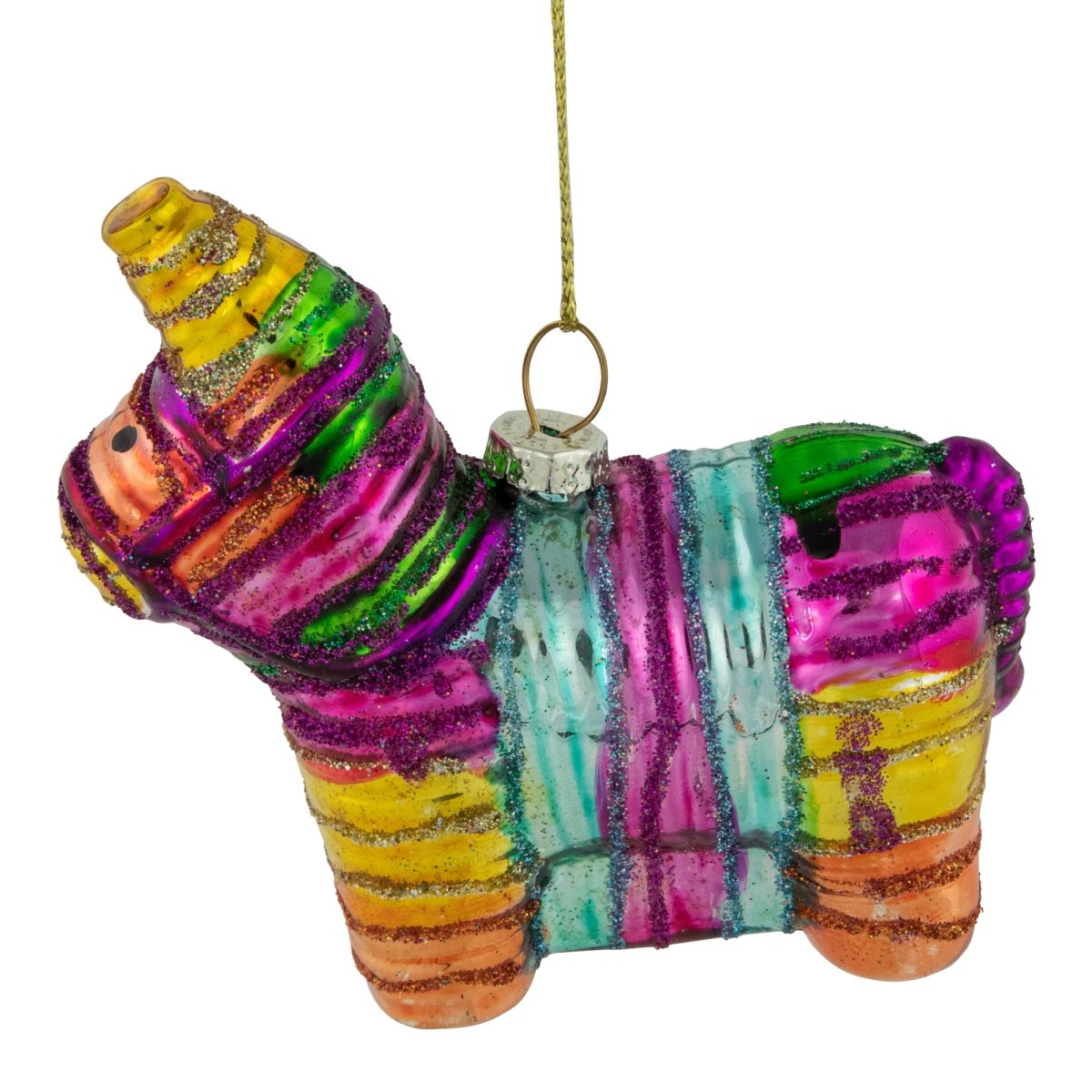 Picture of Northlight 35269852 3.5 in. Pinata Horse Glass Christmas Ornament