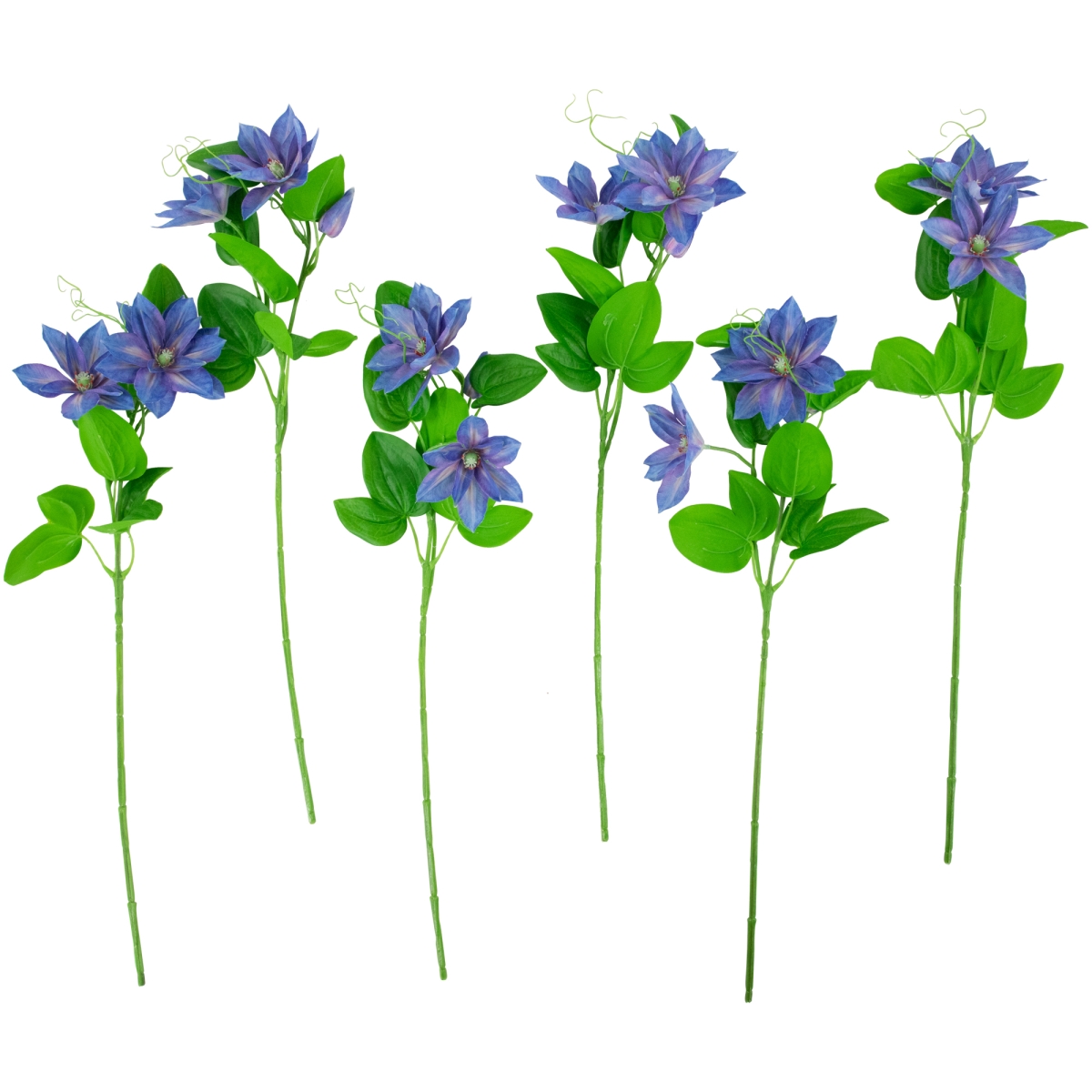 Picture of Northlight 35644500 25 in. Real Touch Artificial Lotus Floral Sprays, Blue - Set of 6