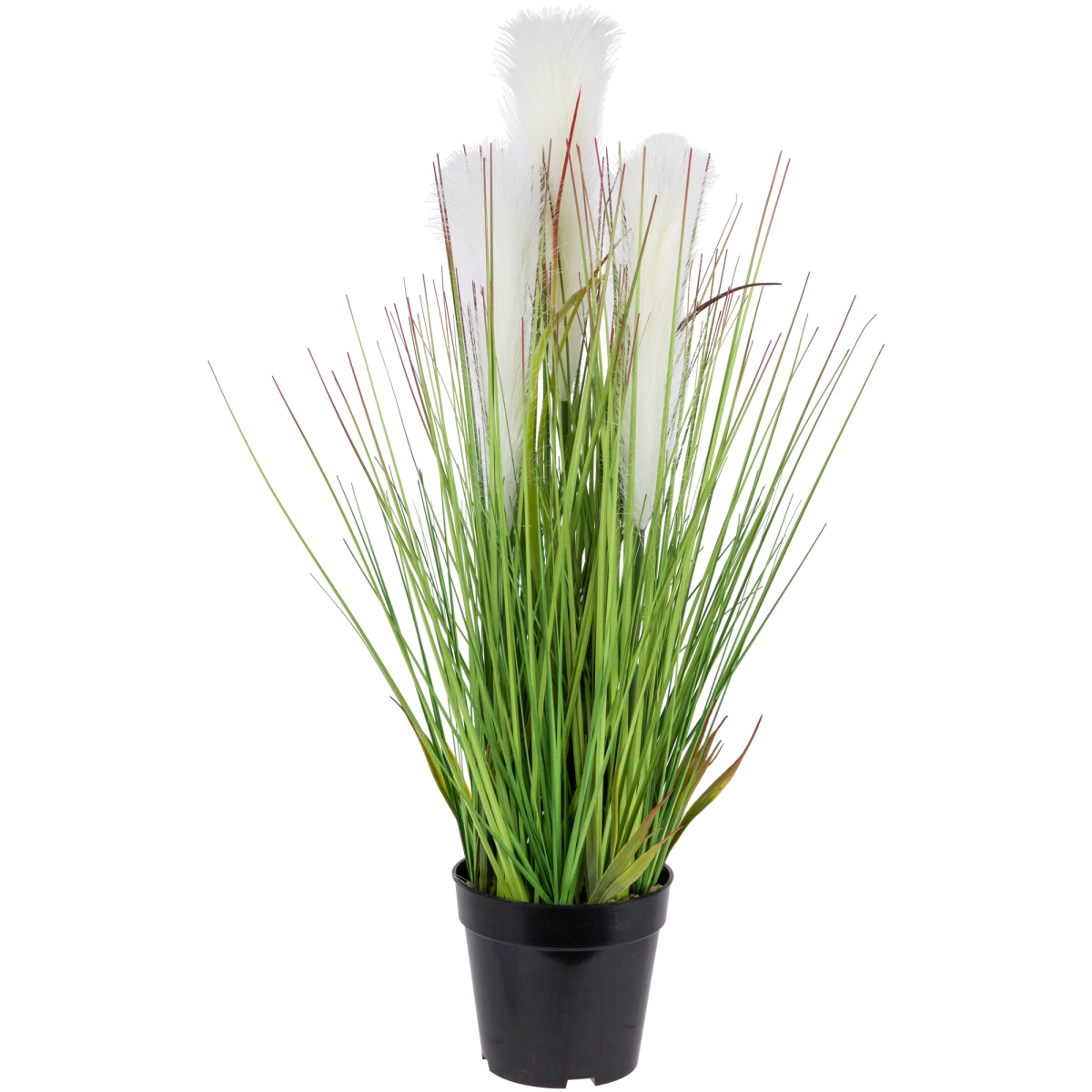 35663082 27 in. Artificial Onion & Pampas Grass in Pot, Green