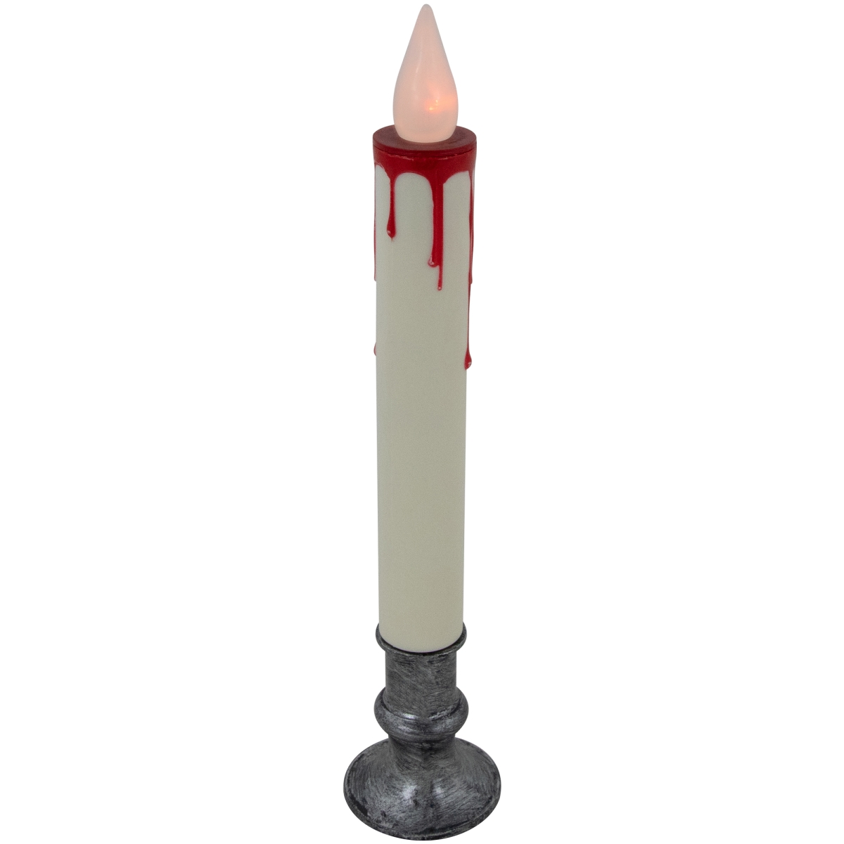 Picture of Brite Star 35256762 9 in. Flickering LED Halloween Candle Lamp with Dripping Blood Effect, Orange Lights