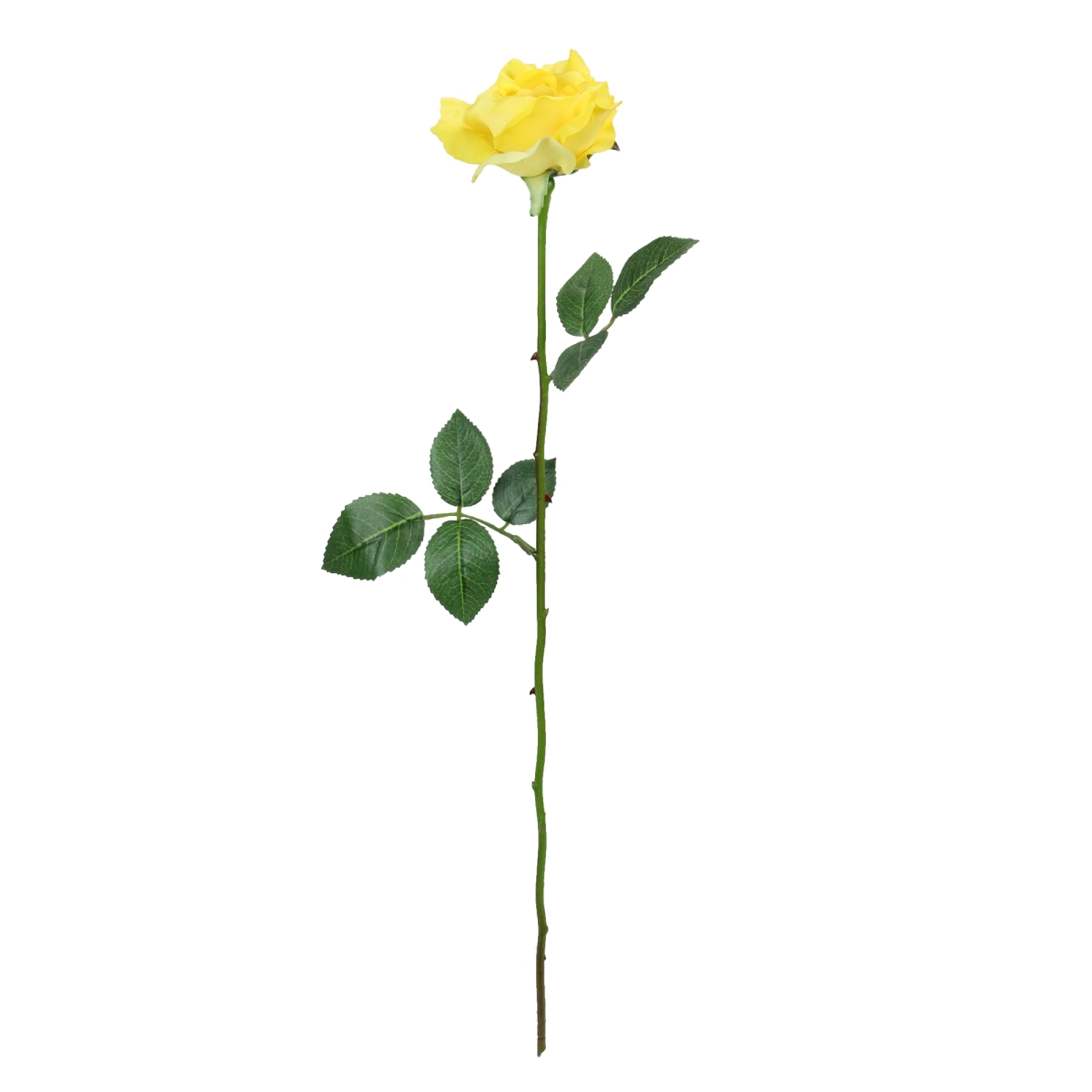 Picture of Allstate 33401296 23 in. Long Stem Artificial Blooming Rose Pick Flowers, Yellow