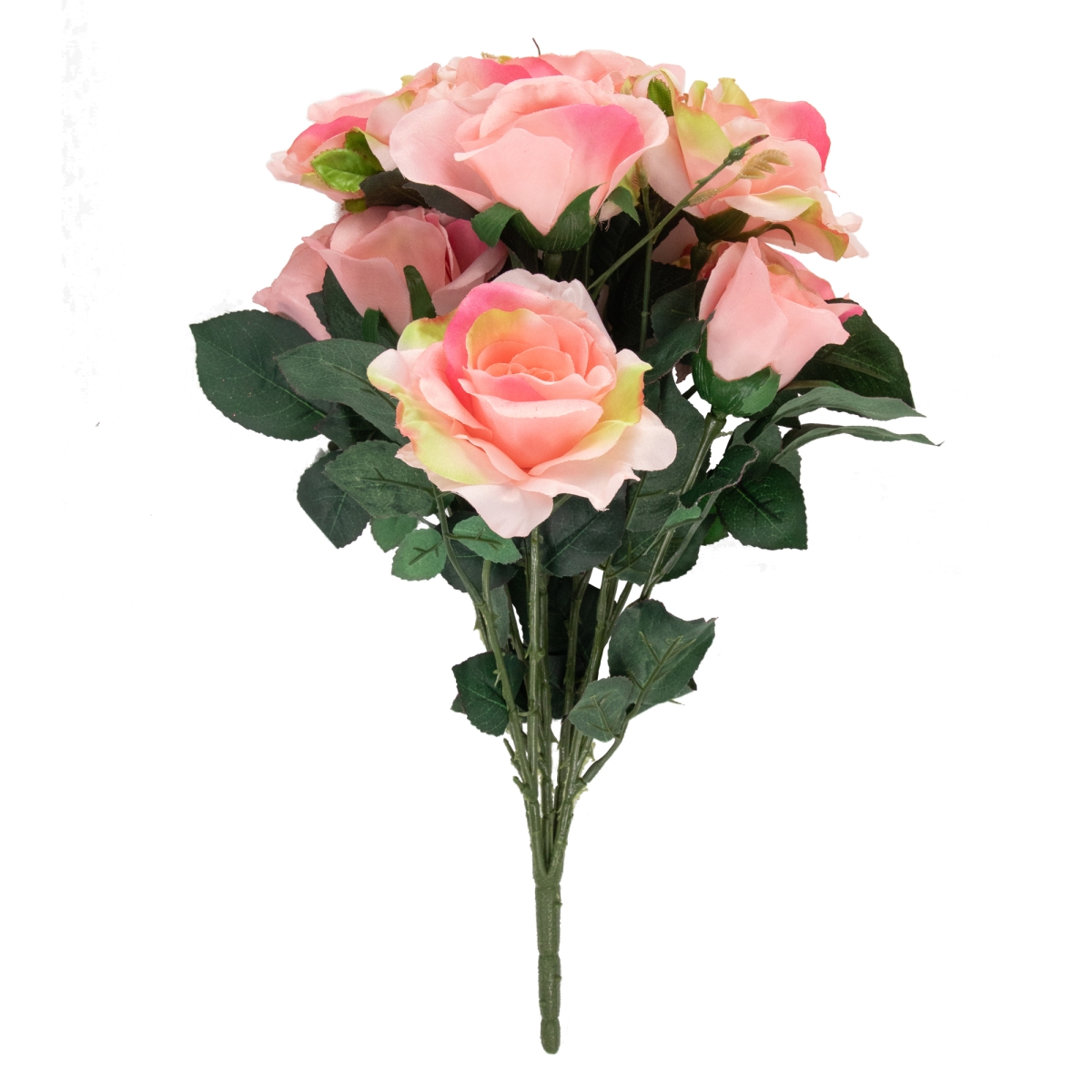 Picture of Allstate 35163975 18 in. Rose Artificial Silk Floral Bouquet Flowers, Pink