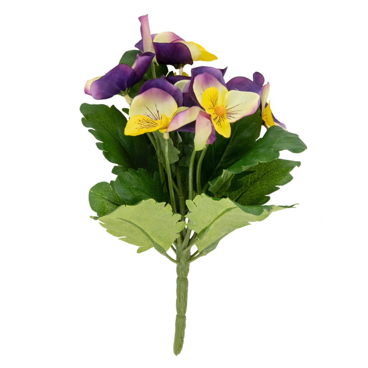 Picture of Allstate 35163967 8 in. Pansy Artificial Silk Floral Bouquet Flowers&#44; Lavender & Yellow