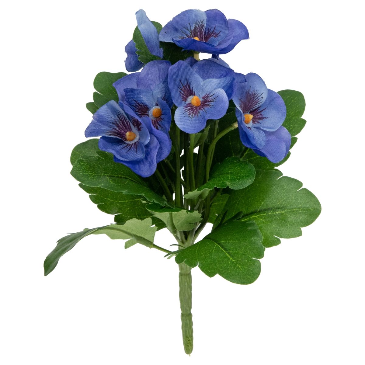 Picture of Allstate 35163965 8 in. Pansy Artificial Silk Floral Bouquet Flowers, Blue