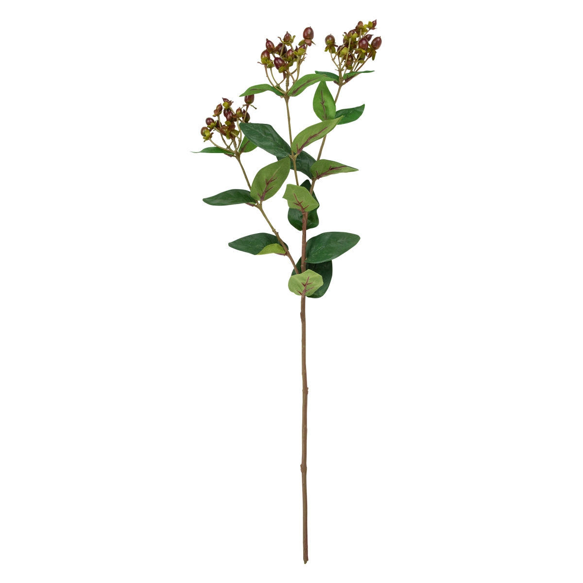 Picture of Allstate 35164041 29 in. Hypericum Berry Artificial Floral Spray Flowers, Burgundy