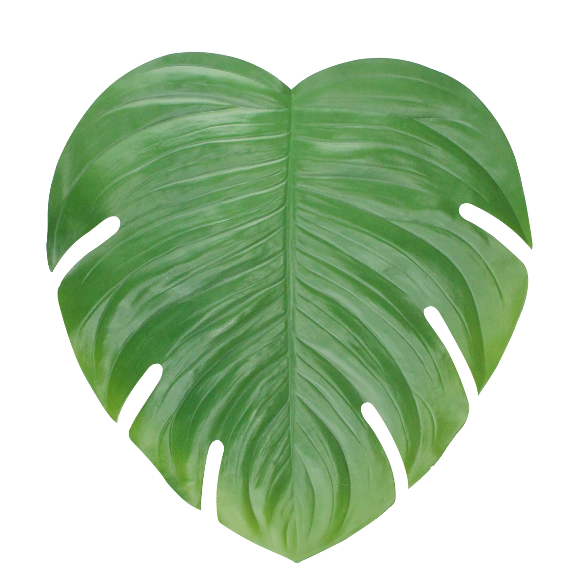 32735203 18 in. Over Sized Monstera Leaf Placemat, Green