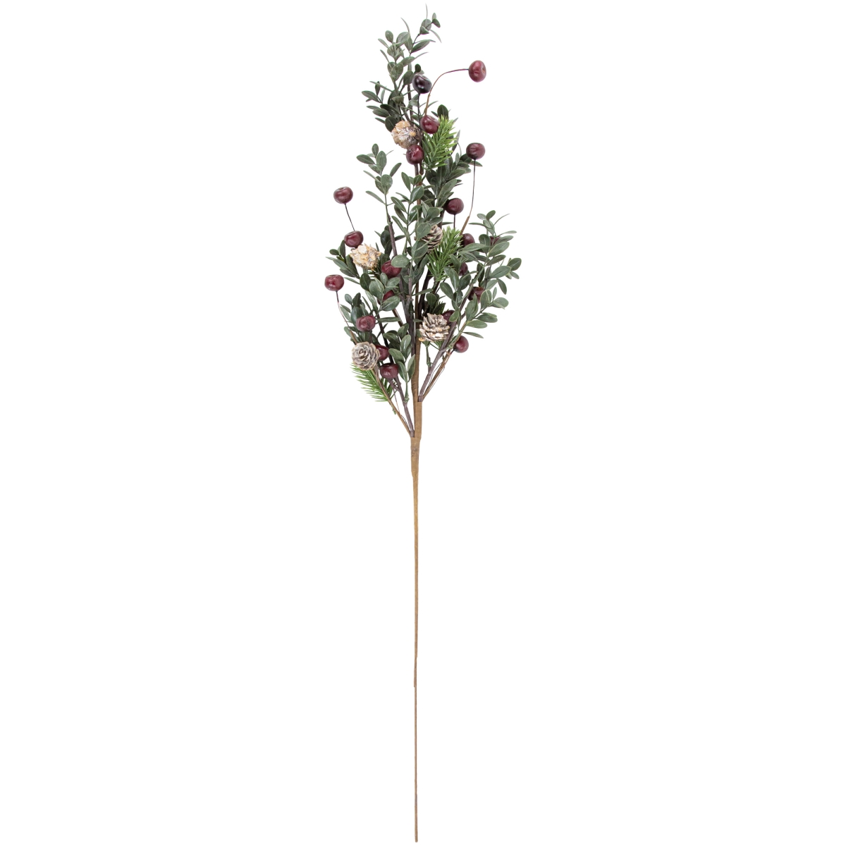 35251073 30 in. Mixed Foliage with Berries & Pinecones Artificial Christmas Spray