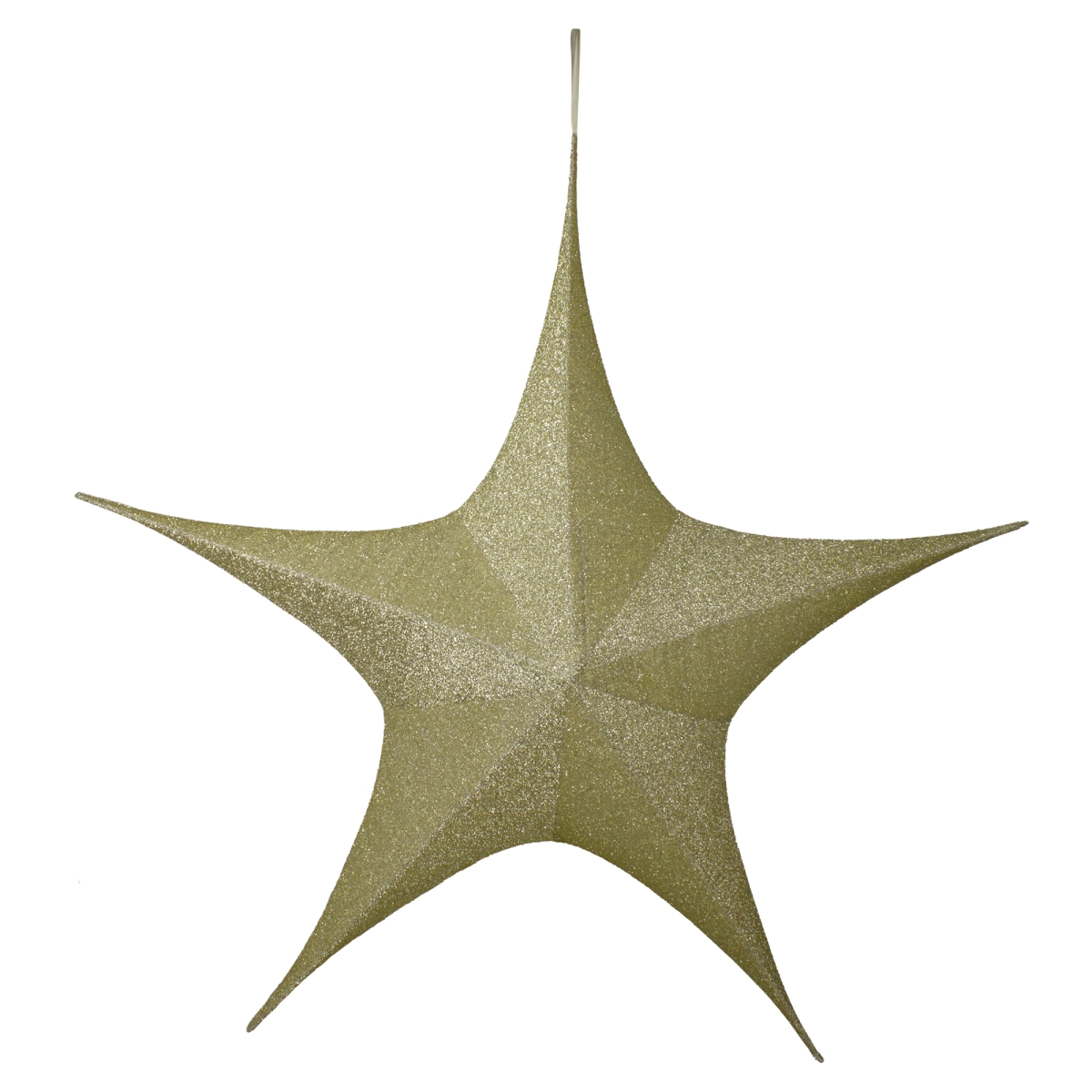 Picture of Northlight 34314421 44 in. Tinsel Foldable Christmas Star Outdoor Decoration, Gold