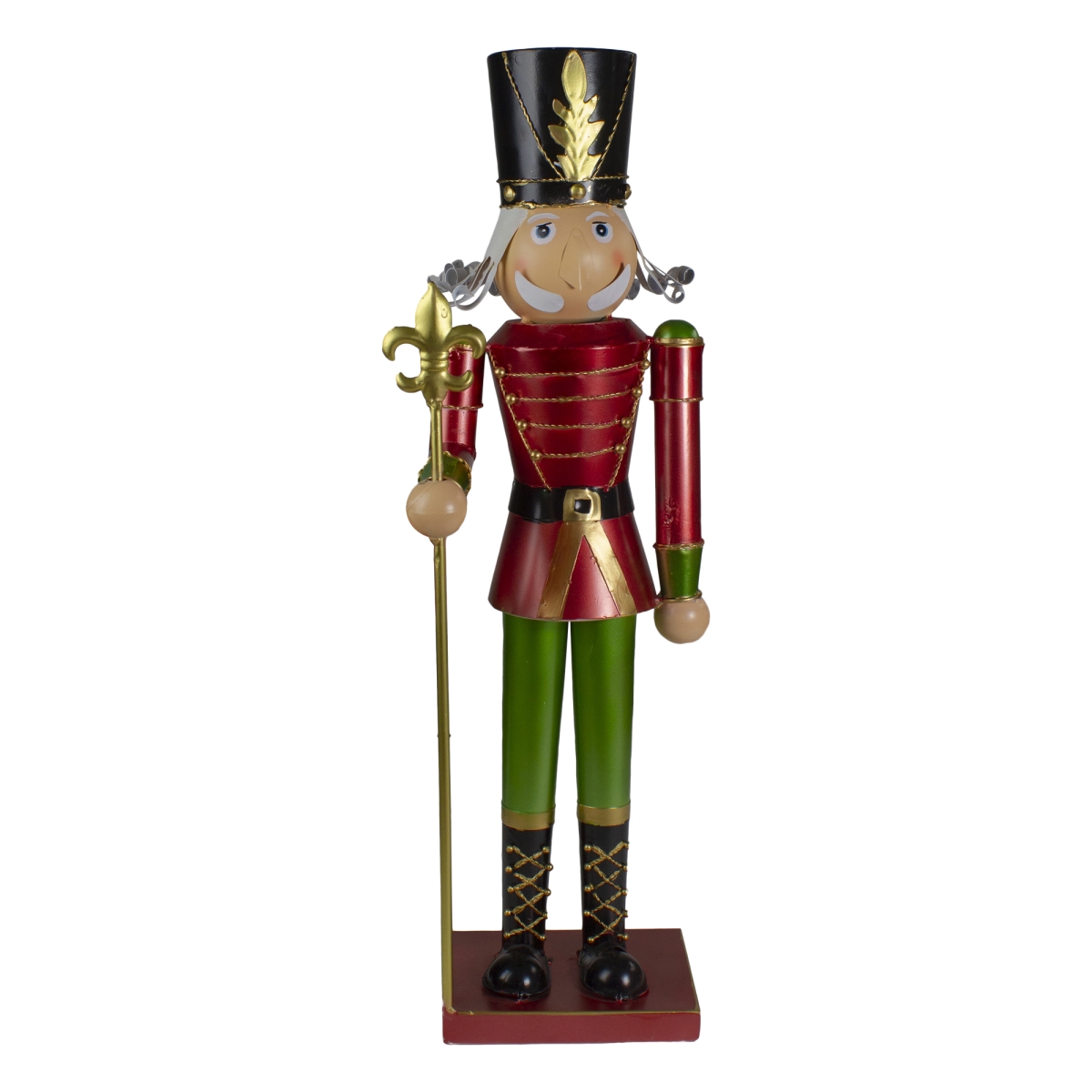 Picture of Northlight 34336833 23.75 in. Metal Nutcracker Soldier Christmas Decoration&#44; Red & Green