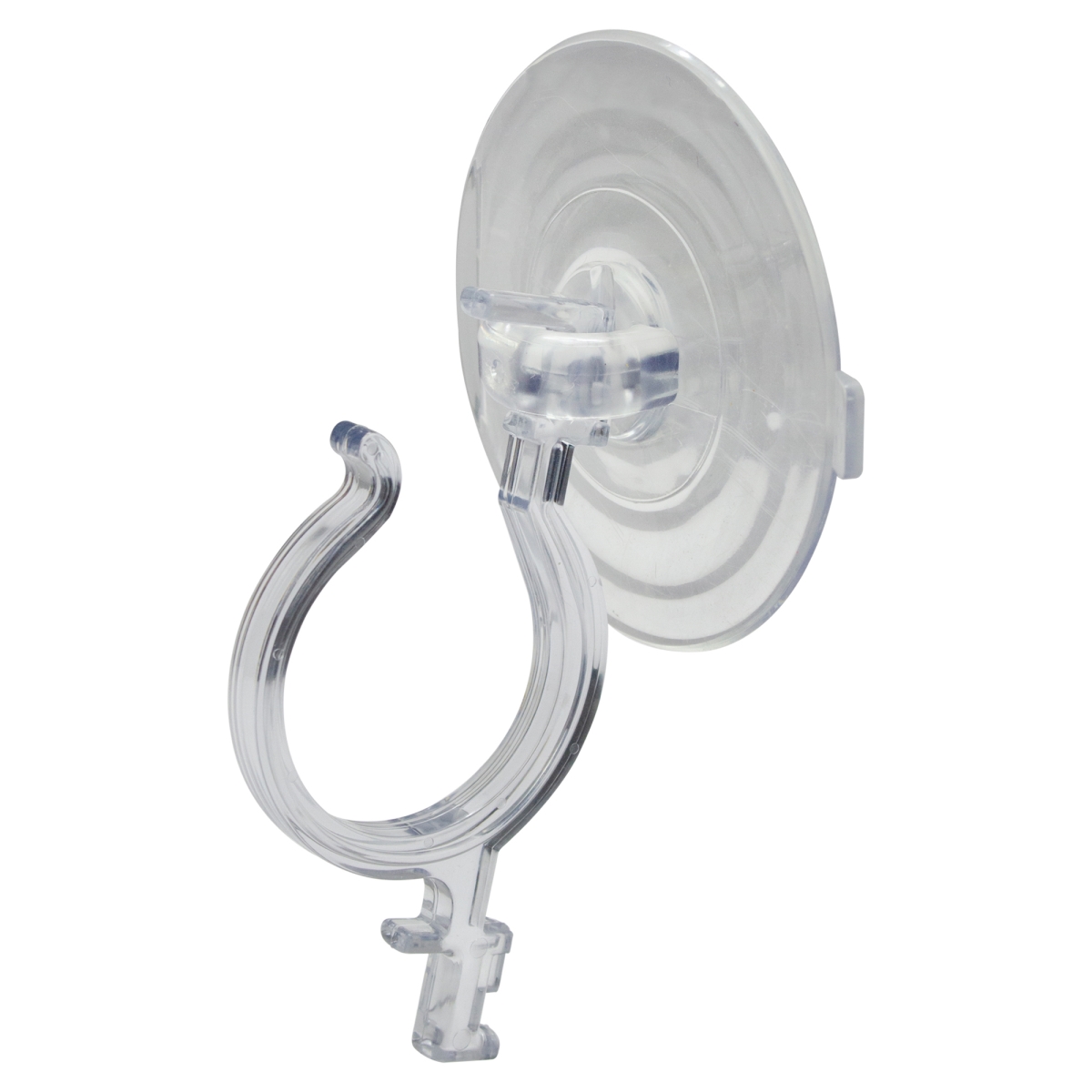 33906258 7 in. Clear Jumbo Suction Cup Christmas Wreath Hook