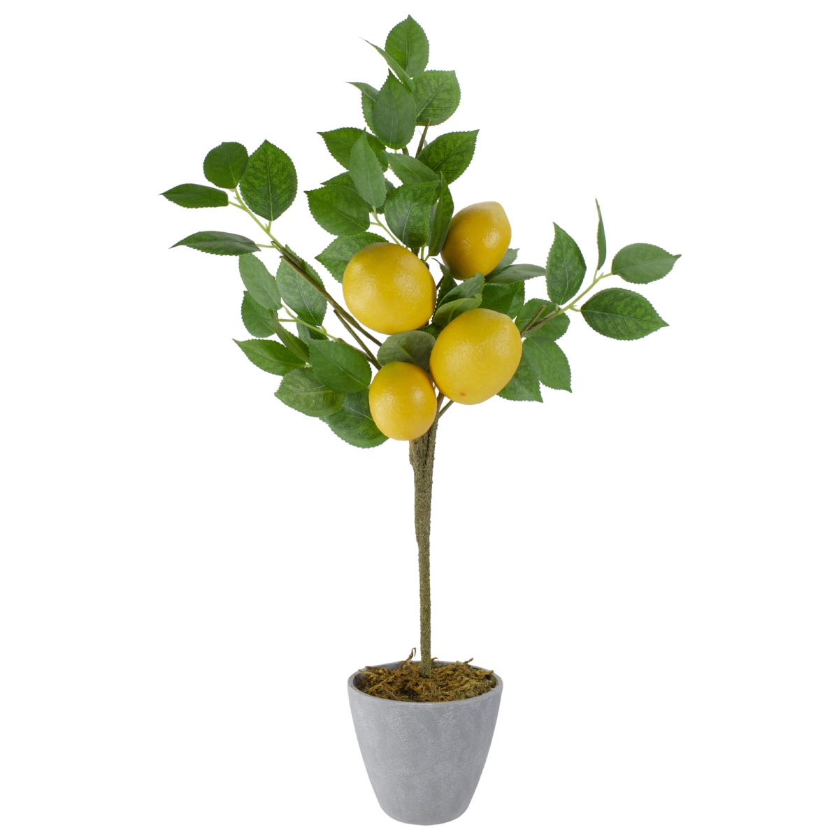 34739066 20 in. Artificial Potted Mini Lemon Tree